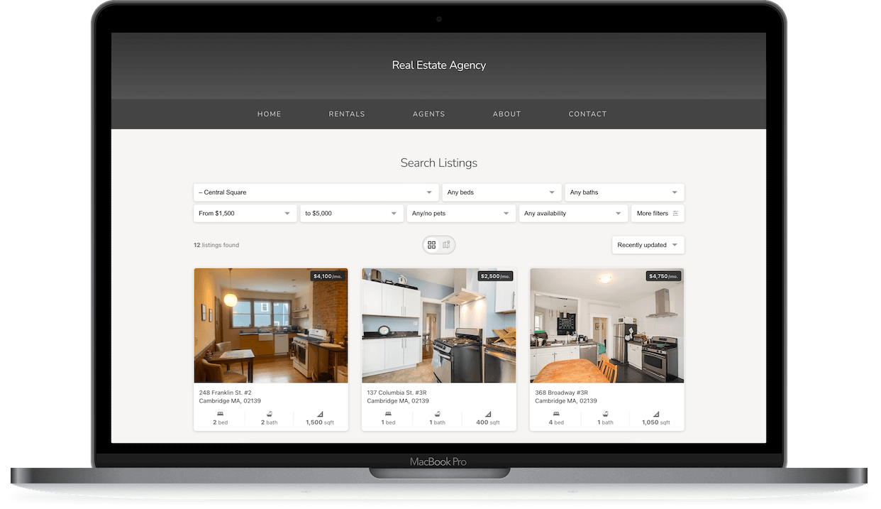 Real estate IDX search for website